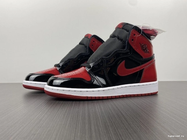 Bred Patent 1 OG Air High Jordan 555088-063 0726